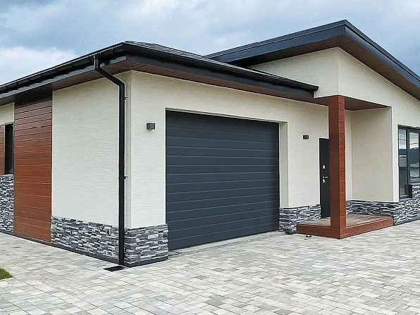 Cекционные ворота 3700х2400 мм антрацитовые DoorHan RSD02, tomsk.doorhan.ru
